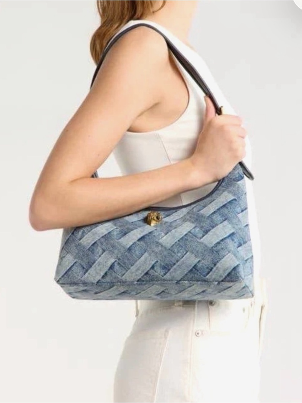 Kurt Geiger London Kurt Shoulder Bag – Denim Woven Print – NWT - Picture 8 of 8